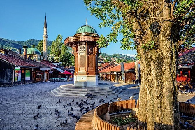 7 Days Balkan tour to historic Croatia and Bosnia Herzegovina - Sarajevo’s Old Town Stories: Latin Bridge and the Meeting of Cultures Line