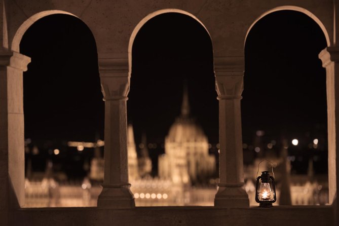 Buda Castle District Dark History, Legends and Vampire Night Tour - King Matthias Fountain at Night: Where the Folklore Turns Dark