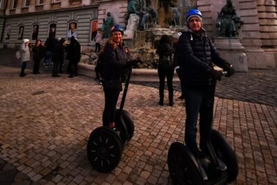 Budapest 2-Hour Night Segway Experience - Erzsébet Bridge, Vorosmarty Square, and the Danube glow in between