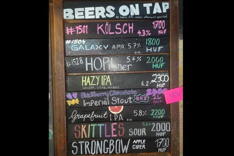 Budapest: 9-tier Hungarian & Craft Beer Tasting w/ snacks - Budapest’s Ruin Brew: A 90-Minute Beer Lesson in the Jewish Quarter