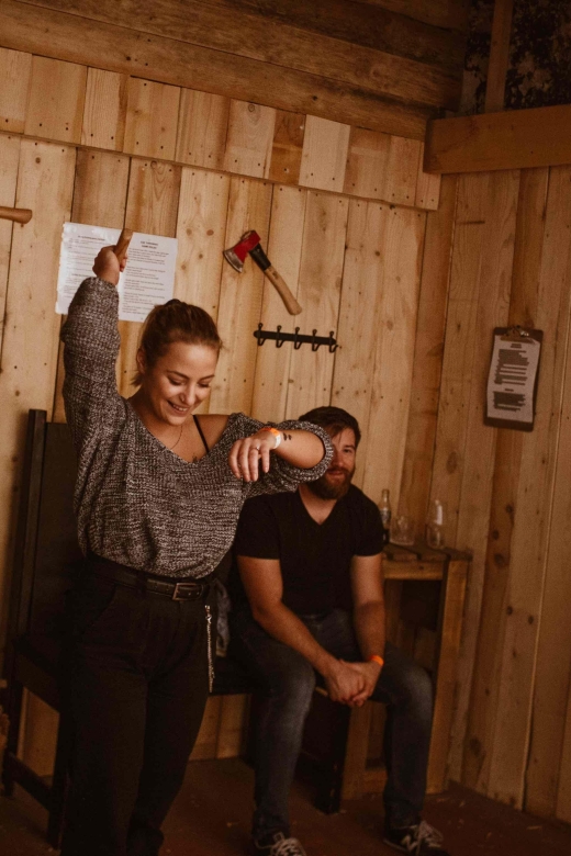 Budapest: Axe Throwing Experience - Getting Started: Meet, Listen, Then Throw