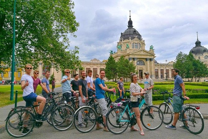 Budapest Bike Tour with Hungarian Goulash - Heroes’ Square and City Park: statues, then scenery