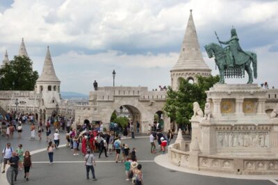 Budapest: Buda Castle District Walking Tour - Matthias Church and the cobblestone climb: what you actually see outside