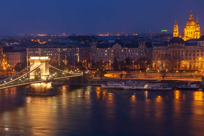 Budapest by night - private driving tour - Hungarian Parliament Building after dark: the jaw-drop payoff