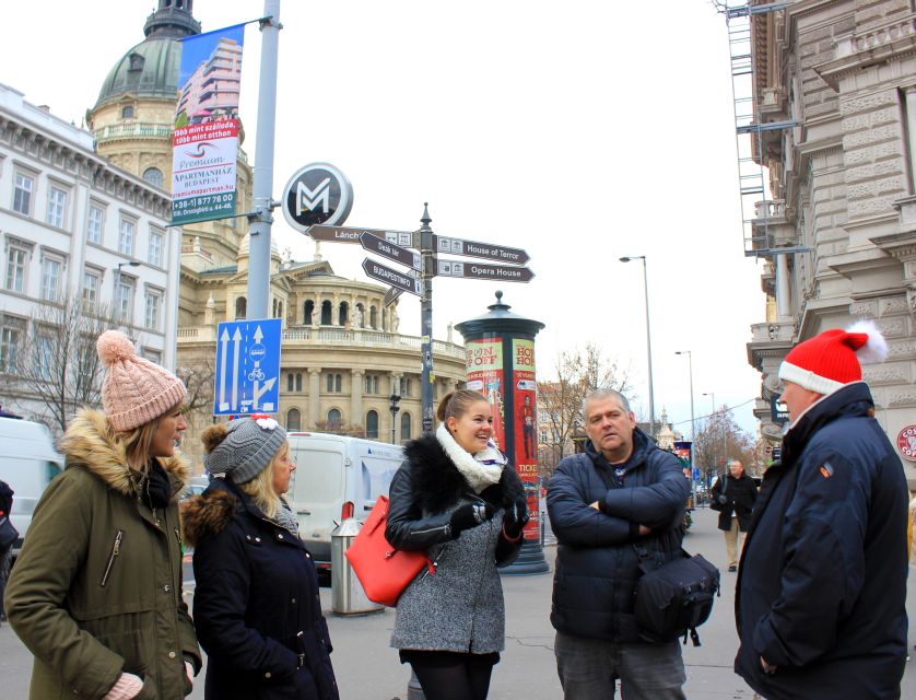 Budapest Christmas Walking Tour w Entry to Basilica - City Hall Courtyard: ice rink energy and charity points