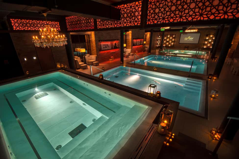 Budapest: Massage 60/75/90 min +Unlimit Bath Mandala Day Spa - The heat lineup: infrared sauna, steam cabin, Finnish sauna, and pool temperatures