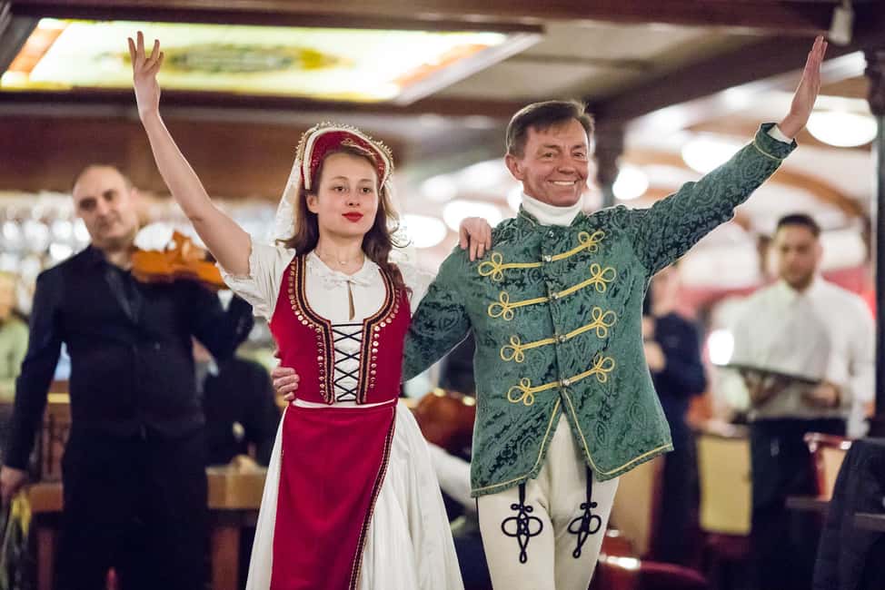 Budapest: New Year's Eve Party Cruise with Food & Live Show - Rajkó Ensemble Folk Dances, Live Music, and the Midday-to-Midnight Energy Shift