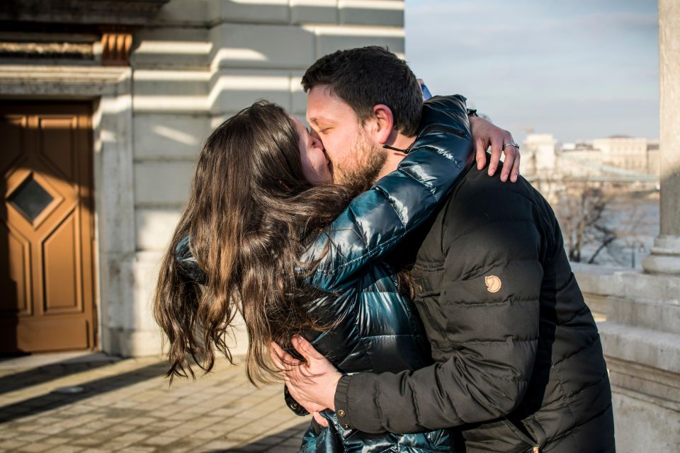 Budapest: Proposal Photos at enchanting Fisherman's Bastion - Price and value: $326 for up to two at a top-tier viewpoint