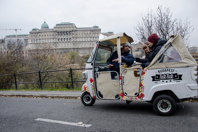 Budapest Tuk Tuk Tour with House of the Unicum Distillery Visit - Heroes’ Square and the big national symbols: where the city looks dramatic