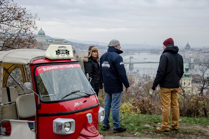 Budapest Tuk Tuk Tour with House of the Unicum Distillery Visit - Liberty Bridge, Gellért Hill, and Citadella: river views with classic Budapest drama