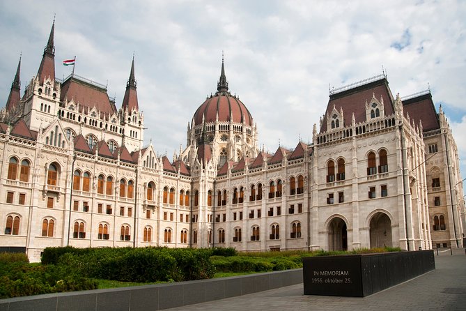 Classic Walk in Budapest Historical Center - Parliament Building exterior views: the grand finish