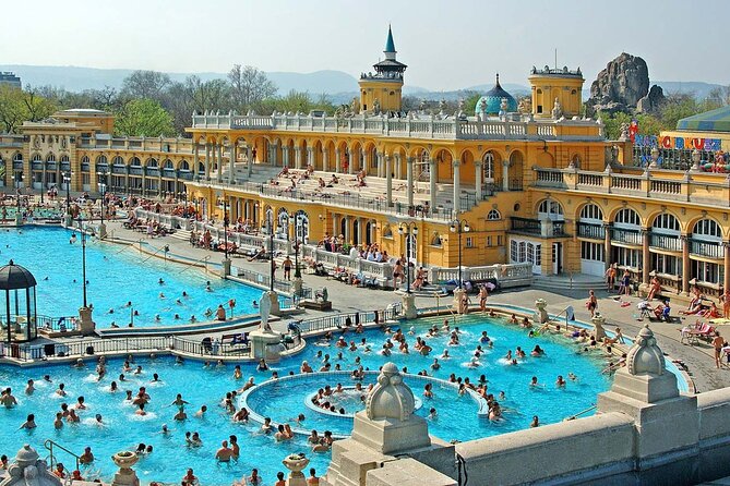 Entrance to Szechenyi Spa in Budapest - What to Bring: Towels, Flip-Flops, and Swimming Caps