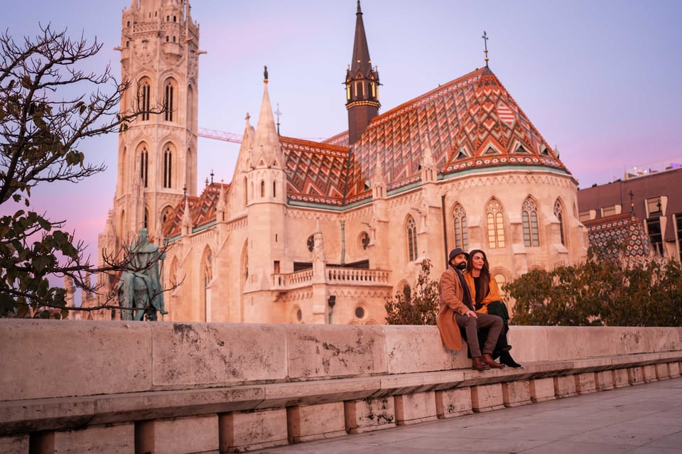 Private photography photo session at Fisherman Bastion - Drone shots over Budapest: how you get cinematic angles without the stress
